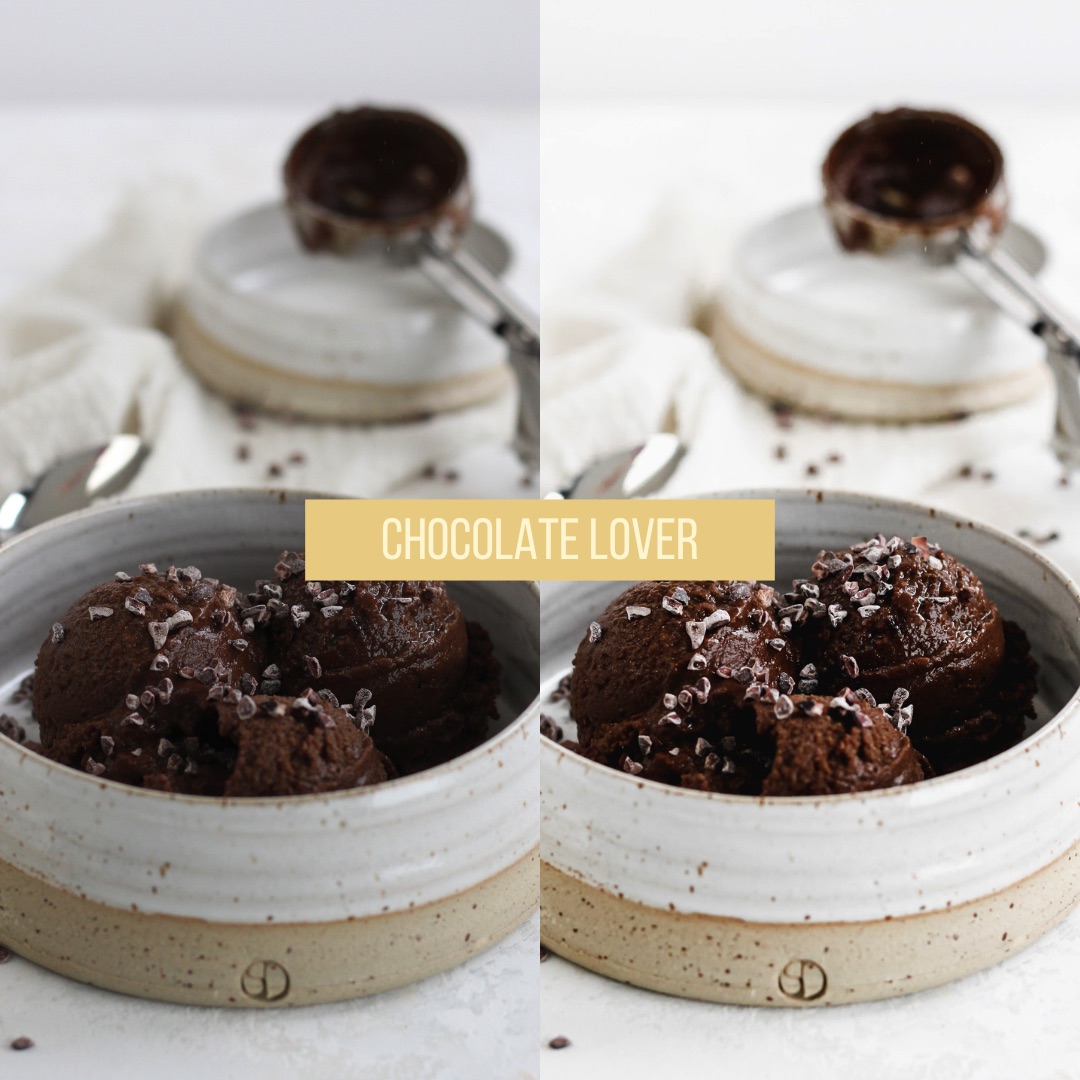 chocolate lover food photography preset