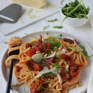 snelle pasta met ricotta sausje