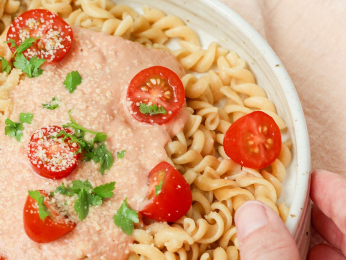 pastasaus van aubergine en tomaat